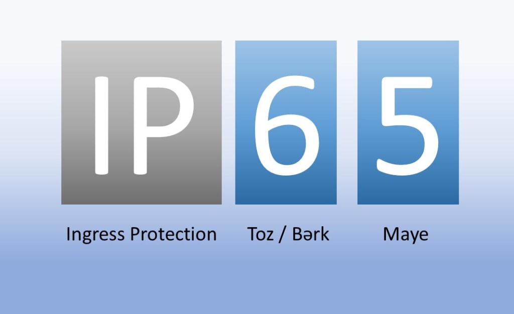 IP qoruma dərəcələri: toz və suya qarşı&nbsp;müqavimət