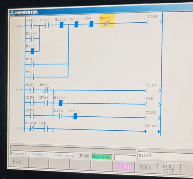 CNC maşınının PLC proqramında&nbsp;dəyişikliklər